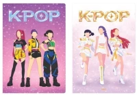 Τετράδιο καρφίτσα Next K-POP 17x25cm 40φύλλα 2 σχέδια 1τμχ 16429