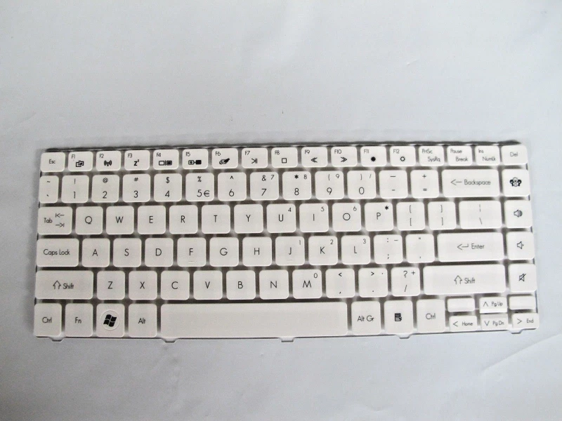 Πληκτρολόγιο Gateway NV49C Packard Bell EasyNote NM98 NM85 NM87, άσπροa, US/UK