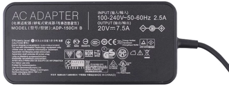 Φορτιστές Laptop Asus 20V / 7.5A / 150W - (6.0*3.7) - Αντικατάσταση