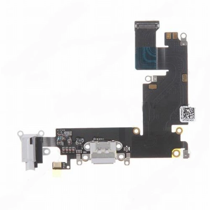 Apple iPhone 6 Plus - Charging Flex Cable Connector + Audio Jack Light Grey OEM