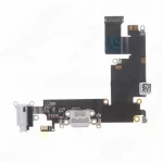 Apple iPhone 6 Plus - Charging Flex Cable Connector + Audio Jack Light Grey OEM