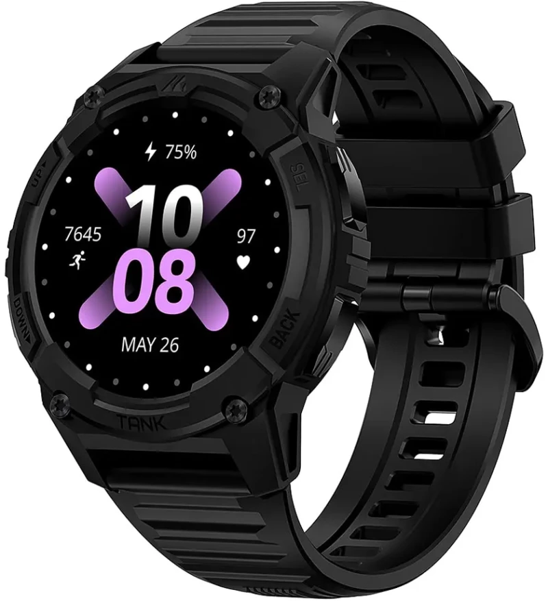 KOSPET smartwatch TANK S2, heart rate, 1.32" AMOLED, GPS, 5 ATM & IP69K, μαύρο