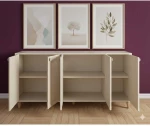 Stewehome μποέμ κονσόλα με mdf πόρτα 180x40x87 cm