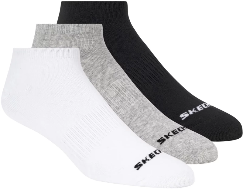 Skechers 3pk Unisex Non Terry No Show S114041-107