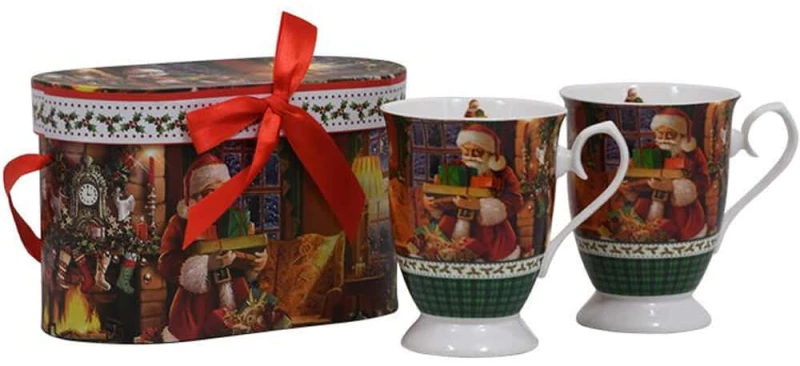 Χριστουγεννιάτικες Κούπες Santa (Σετ 2Τμχ) 372-223-093 300ml Multi