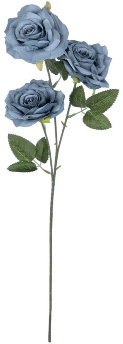 Τεχνητό Λουλούδι Climbing Rose 21188 66cm Grey-Blue GloboStar Πολυαιθυλένιο,Ύφασμα