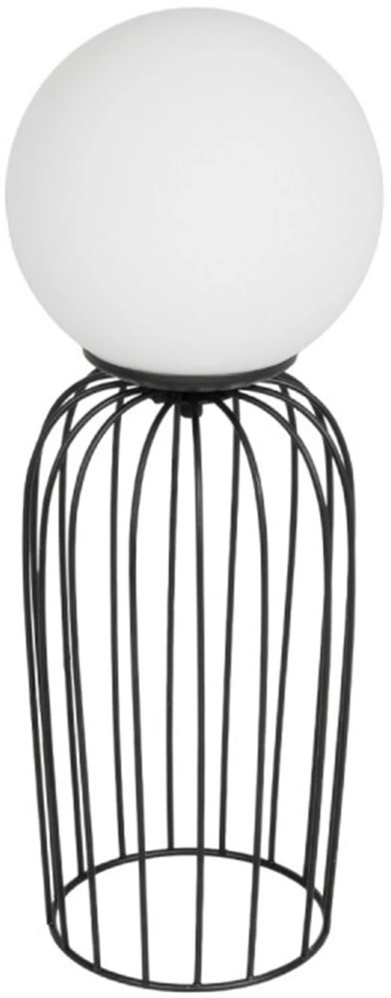 Φωτιστικό Επιτραπέζιο Kazaf 203-0295 16x16x40cm 1xE27 Black-White GloboStar