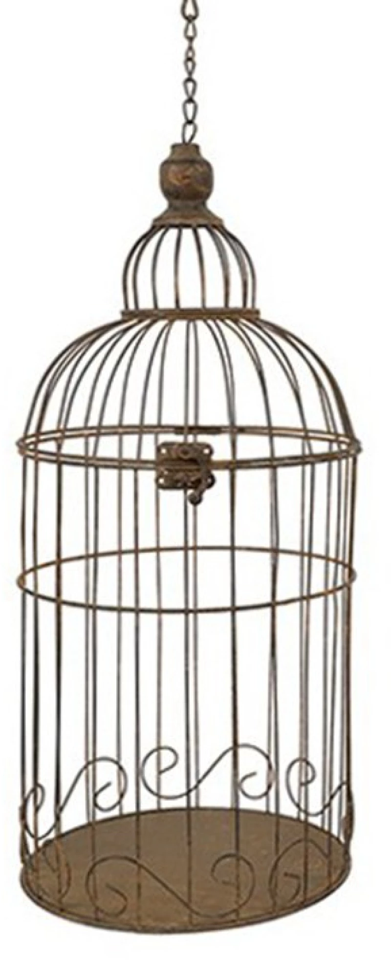 Διακοσμητικό Κλουβί 013.819211A Φ25x70cm Rustik Μέταλλο