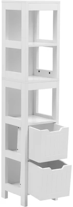 Ντουλάπι-στήλη Kelby  mdf λευκό 30x30x144εκ
