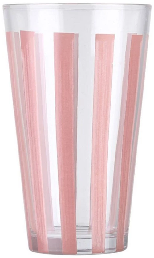Ποτήρι Νερού Ligne 07-39554 495ml Clear-Pink Estia Γυαλί