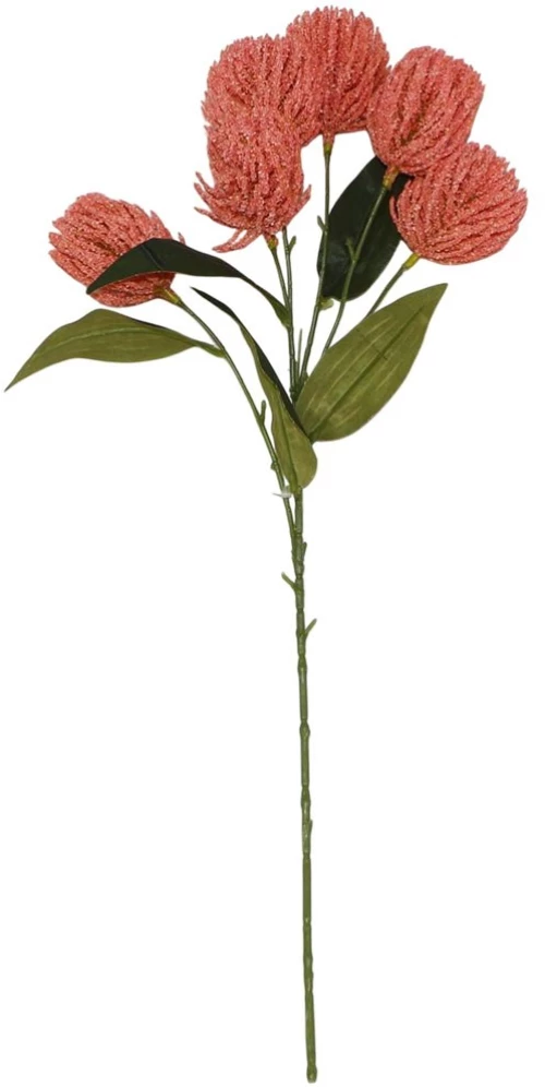 Τεχνητό Λουλούδι Βαγξία Natural Banksia 6481-7 52cm Pink Supergreens Πλαστικό