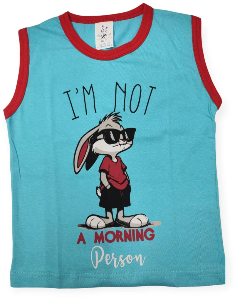 Παιδική Πιτζάμα Καλοκαιρινή Natura Bugs Bunny 4043-ΓαλάζιοΜαύρο