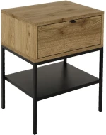 Κομοδίνο Melis 0286417 45x35x56,4cm Walnut