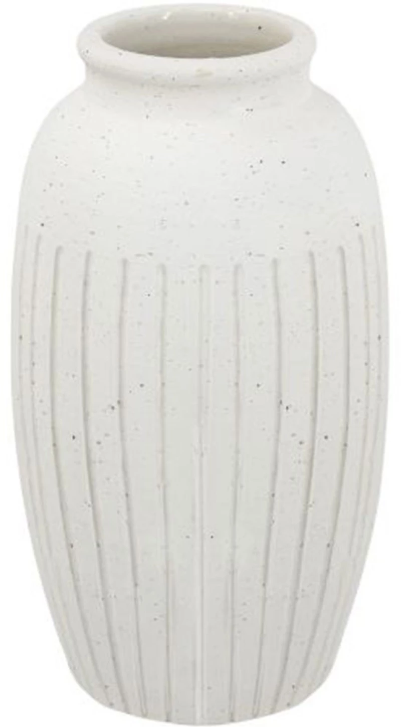 Βάζο Antique C8509 19,5x19,5x38cm White Artekko Κεραμικό