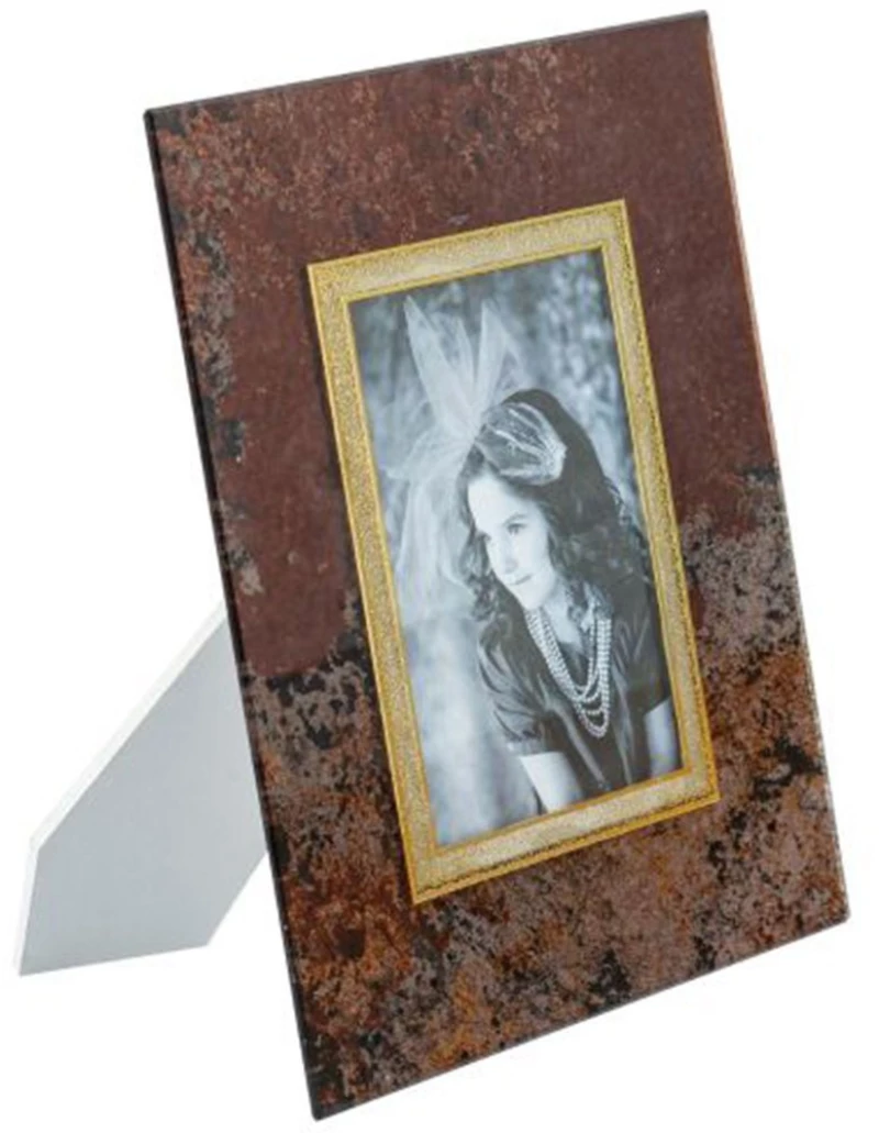 Κορνίζα Zenn B8652 10x15cm Brown Artekko Γυαλί