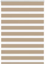 vidaXL Στόρι Zebra Καφέ 110x100 εκ. Πλάτος Υφάσματος 105,9 εκ. Πολυεστέρας