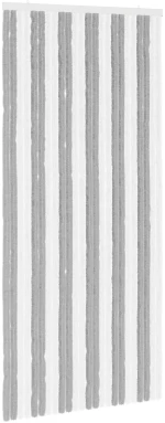 vidaXL Κουρτίνα εντόμων Chenille Γκρι και Λευκό 100 x 220 cm 100% PP