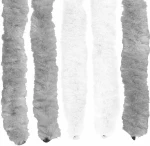 vidaXL Κουρτίνα εντόμων Chenille Γκρι και Λευκό 100 x 220 cm 100% PP