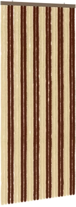 vidaXL Κουρτίνα εντόμων Chenille Καφέ και μπεζ 100 x 230 cm 100% PP