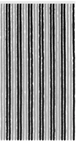 vidaXL Κουρτίνα εντόμων Chenille Γκρι και Μαύρο 118 x 220 cm 100% PP