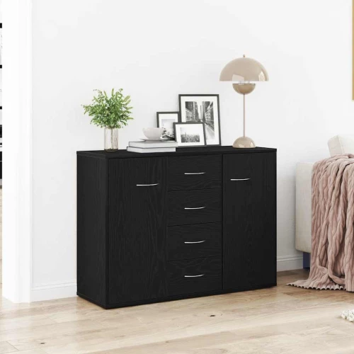 vidaXL Μπουφές από Μαύρη Δρυς 88x30x64 εκ. από Τεχνητό Ξύλο