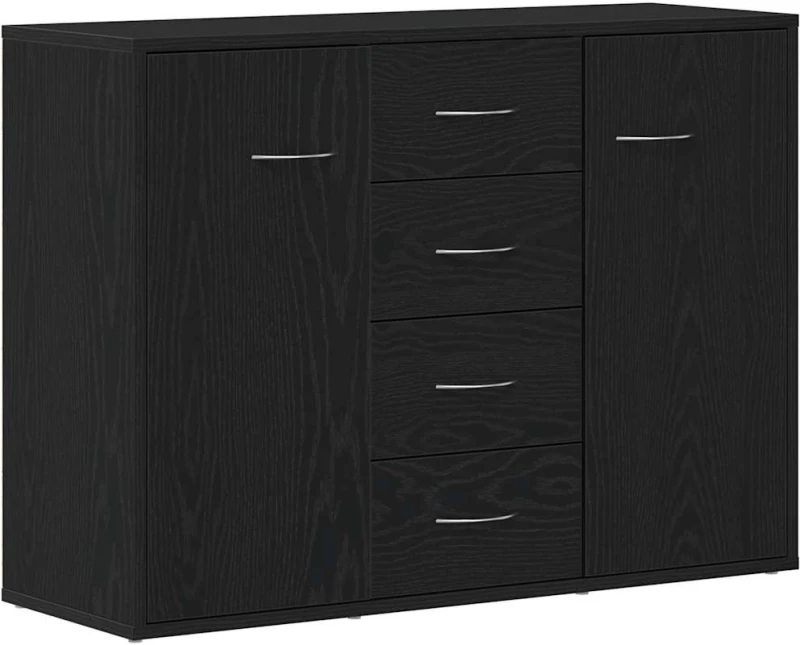 vidaXL Μπουφές από Μαύρη Δρυς 88x30x64 εκ. από Τεχνητό Ξύλο