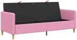 vidaXL Καναπές με Αποθήκευση Ροζ 192 x 78 x 87 εκ. Πολυεστέρας