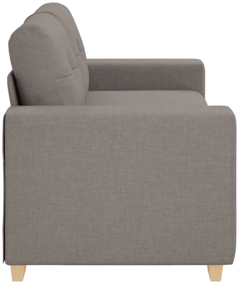 vidaXL Καναπές-Διθέσιος με Θέση Ύφασμα, Μπεζ 180x77x82 εκ.