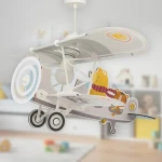 Φωτιστικό Οροφής Παιδικό Little Plane Teddy 54522 64x47x25cm E27 Beige-Yellow Ango