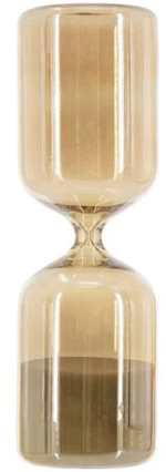 Κλεψύδρα B0004 7x7x25,2cm Honey-White Artekko Γυαλί