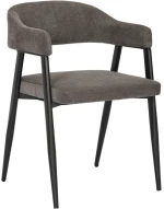 Πολυθρόνα Sezan 350-000030 56x55x78cm Anthracite Μέταλλο,Ύφασμα