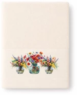 Πετσέτα Blossom Ecru Astron Σώματος 70x140cm 100% Βαμβάκι