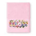 Πετσέτα Rosie Dusty Rose Astron Προσώπου 50x90cm 100% Βαμβάκι
