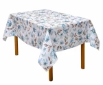 Τραπεζομάντηλο Μίνα Ecru-Blue Viopros 140X180 Βαμβάκι-Πολυέστερ