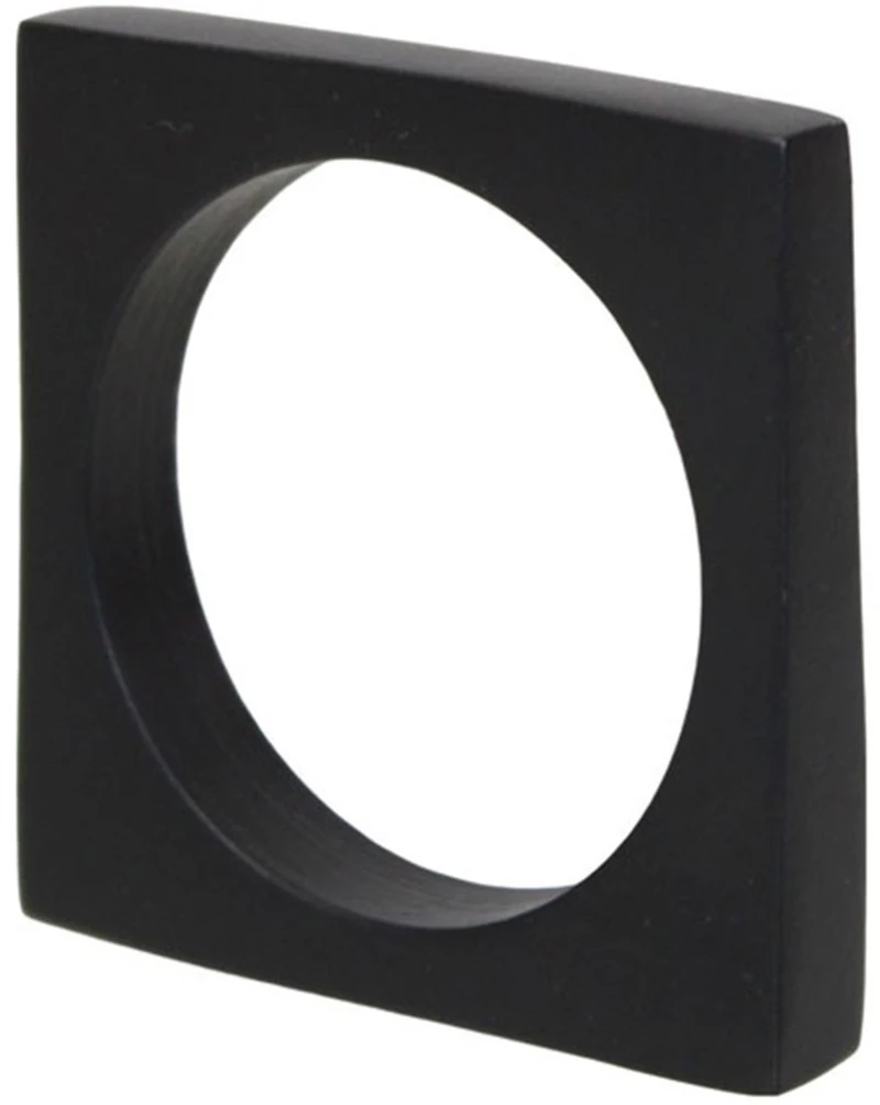 Δαχτυλίδι Πετσέτας Reze 029197 5x5x3cm Black Αλουμίνιο
