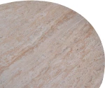 Τραπέζι σαλονιού Vooge pakoworld MGO όψη τραβερτίνας 100x64x39εκ