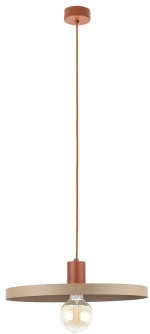 Φωτιστικό Οροφής Κρεμαστό Sila 10955 1xE27 44,5x145cm Brick-Sand TK Lighting