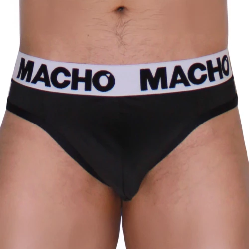 MACHO - MTG002 BLACK/BLACK THONG