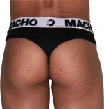 MACHO - MTG002 BLACK/BLACK THONG