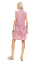 Γυναικείο Beachdress Pink Label - STRIPE PINK - Αμάνικο - Cotton