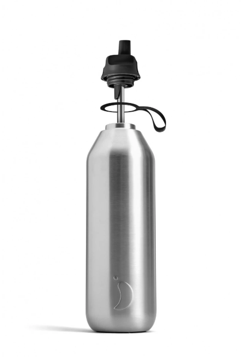 CHILLY'S Bottle Series 2 Flip, Μπουκάλι- Θερμός, Stainless Steel - 1lt