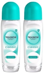 NOXZEMA Deodorant Roll-On Classic, Γυναικείο Αντιιδρωτικό Αποσμητικό - 50ml 1+1 ΔΩΡΟ