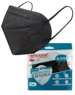 MAX BARBEADOR Max-02 3D Care Μάσκα Προστασίας KN95 Μαύρη, Κουτί - 20τεμ