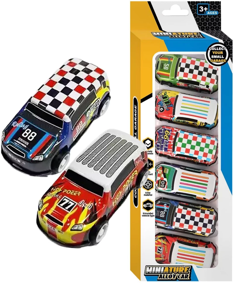 Μίνι Αυτοκινητακια Pull Back σε Εξάδα 26x9x2,5cm ToyMarkt 902388