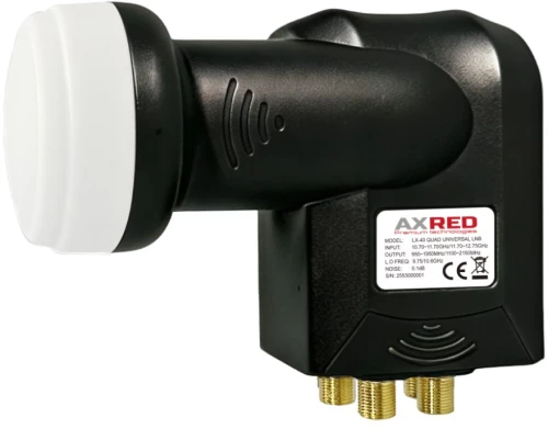 AXRED Quad LNB LX-40 0.1dB GOLD LINE UNIVERSAL