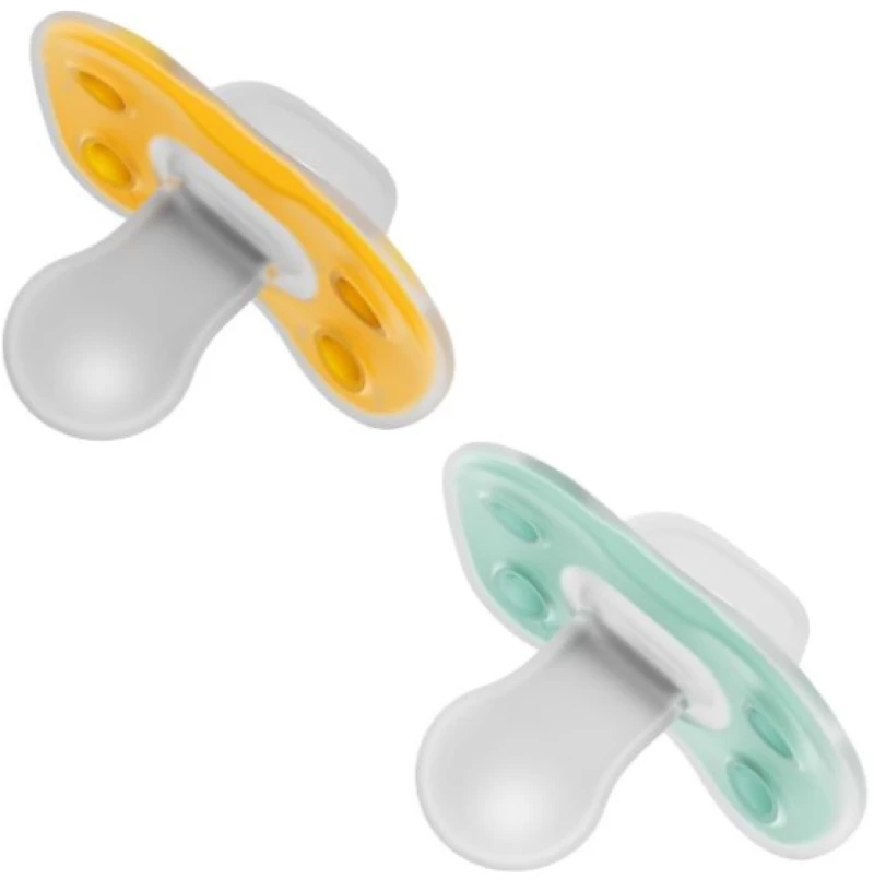 Dr Brown s Advantage Πιπίλες Σιλικόνης 6-18m 2τμχ Blue-Yellow PA22034