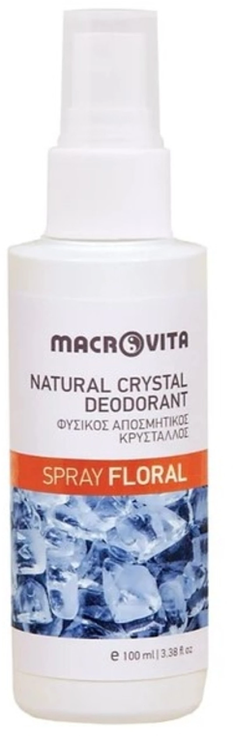 MACROVITA Natural Crystal Deodorant Spray με Άρωμα Λουλουδιών 100ml
