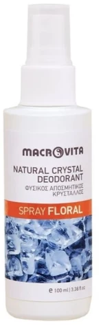 MACROVITA Natural Crystal Deodorant Spray με Άρωμα Λουλουδιών 100ml