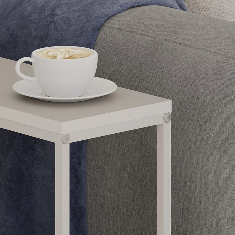 Τραπεζάκι βοηθητικό Lido Megapap χρώμα sandstone 60x22x62εκ.