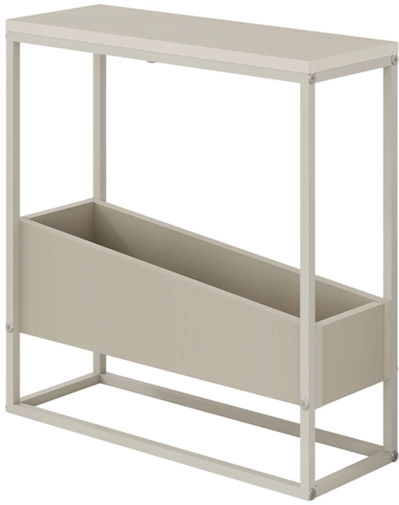 Τραπεζάκι βοηθητικό Lido Megapap χρώμα sandstone 60x22x62εκ.